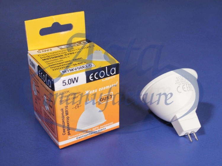 Лампа MR16 LED 5,0W 4200K Лампа MR16 LED 5,0W 4200K